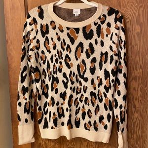 Cheetah print sweater
